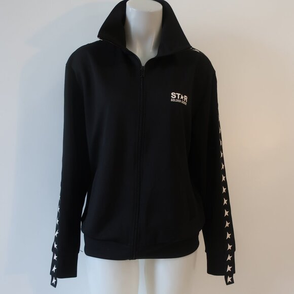 Womens Star Golden Goose Black, White Full Zip Track Jacket S - Picture 1 of 9